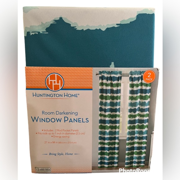 NWT Room Darkening Window Panels (2) - Picture 2 of 3